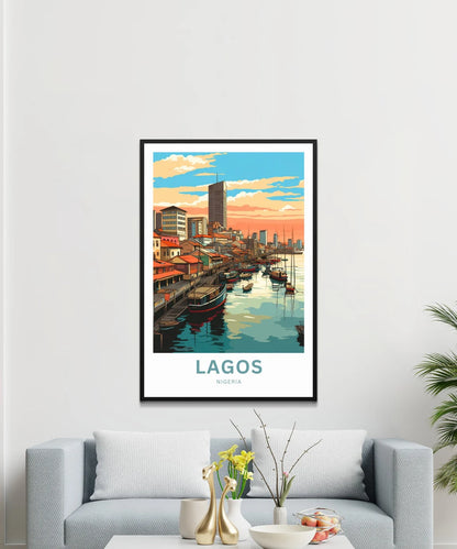 Lagos Travel Poster