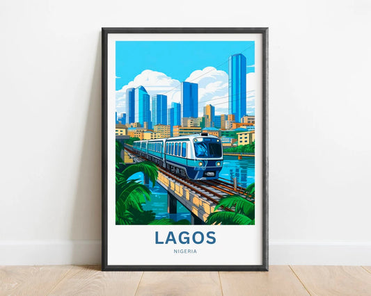 Lagos Travel Poster