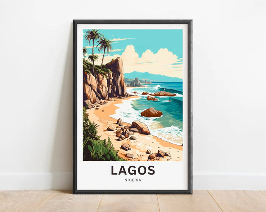 Lagos Travel Poster