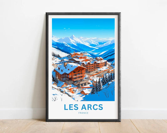 Les Arcs Travel Poster