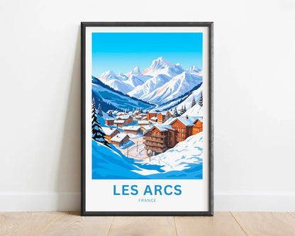 Les Arcs Travel Poster
