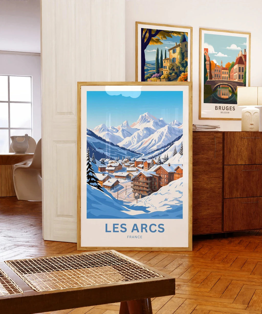 Les Arcs Travel Poster