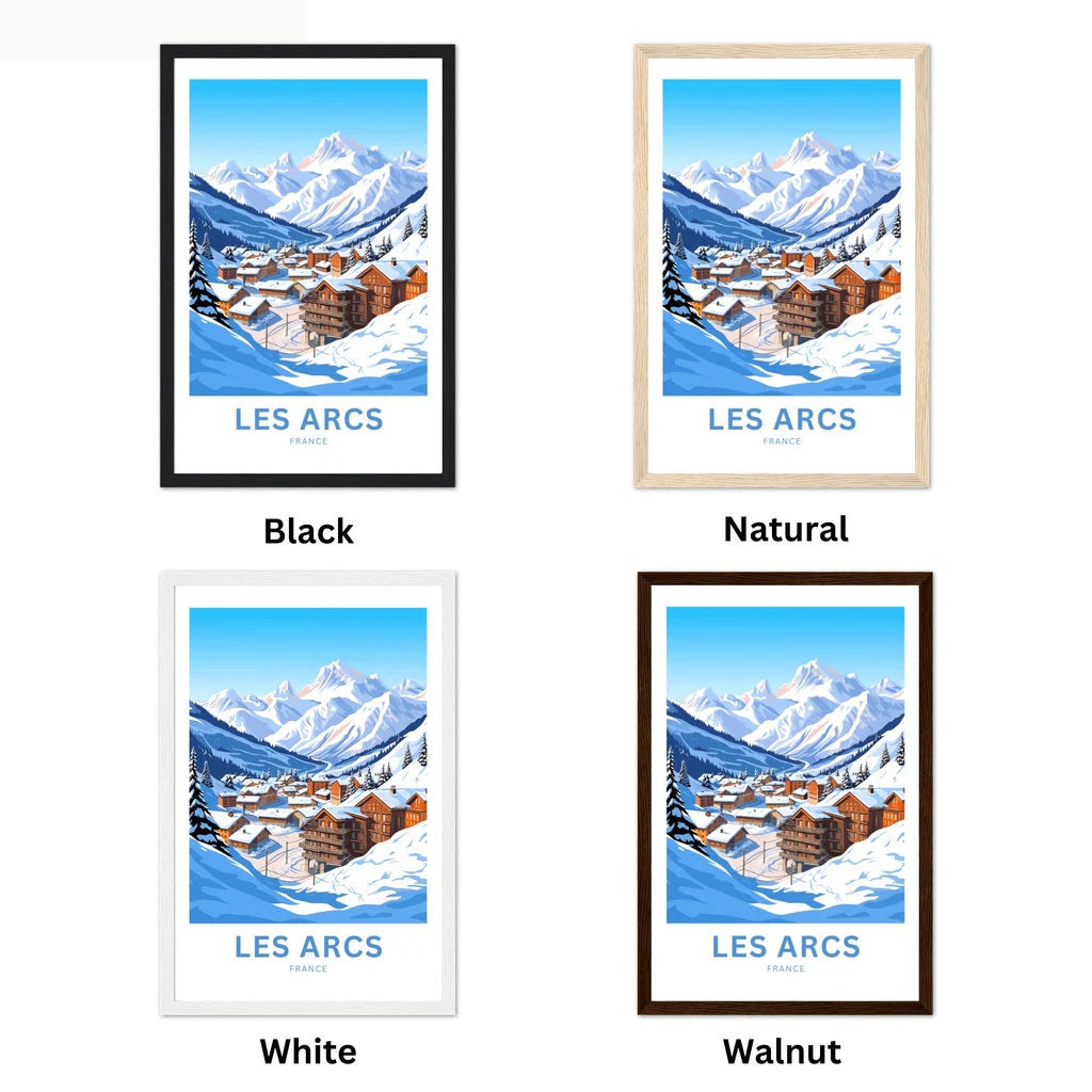 Les Arcs Travel Poster