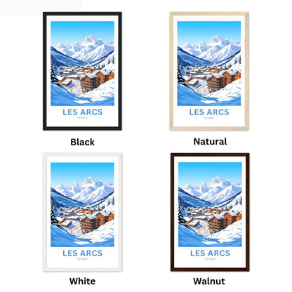 Les Arcs Travel Poster