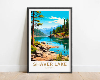 Shaver Lake Travel Poster