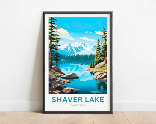 Shaver Lake Travel Poster