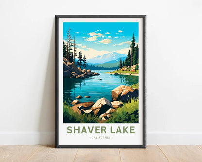 Shaver Lake Travel Poster