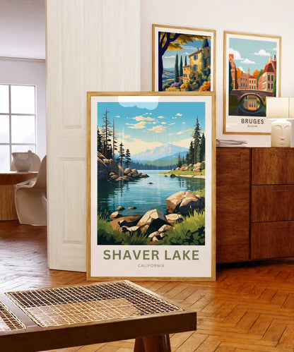 Shaver Lake Travel Poster