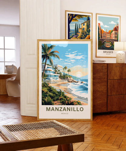 Manzanillo Travel Poster