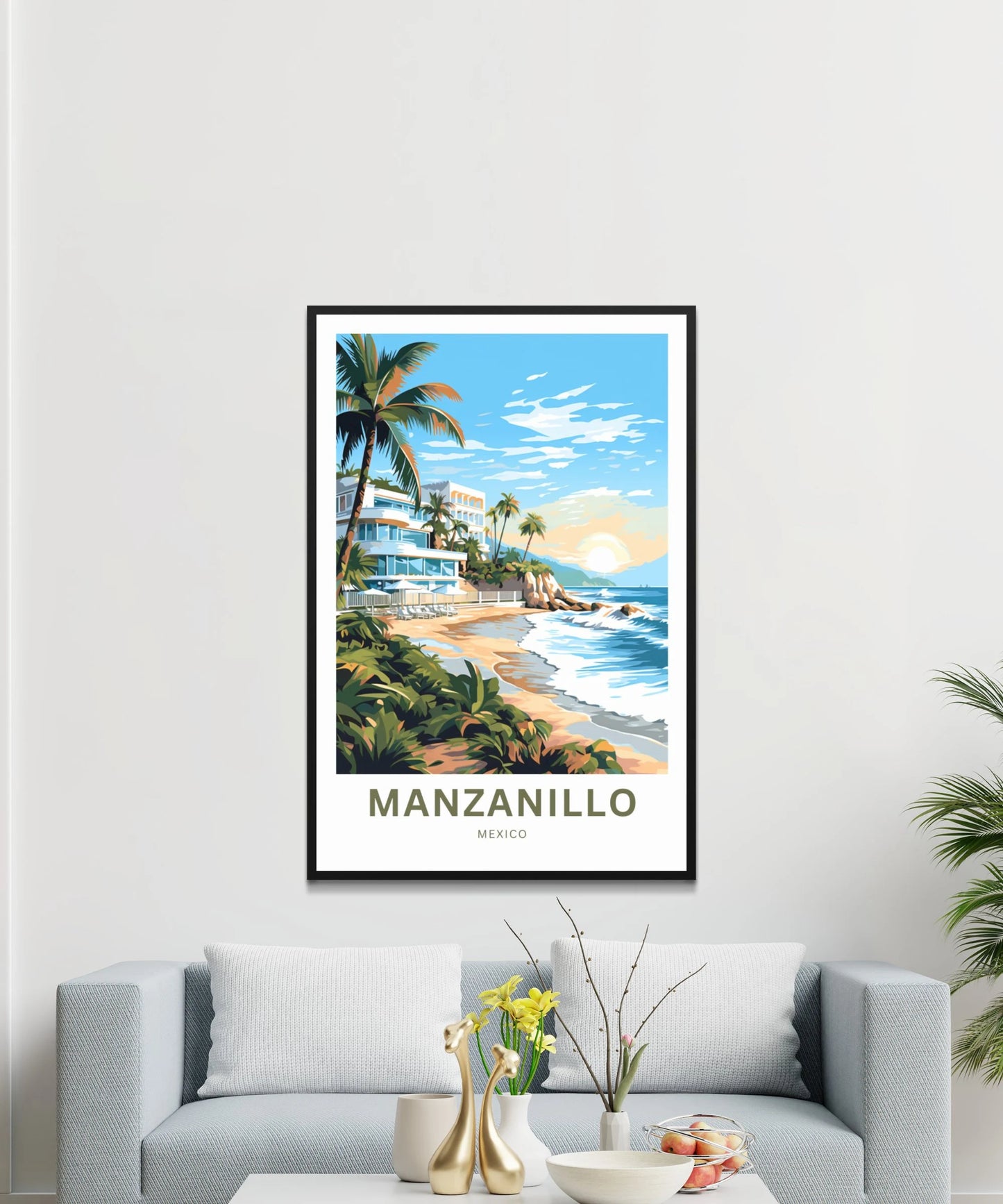 Manzanillo Travel Poster