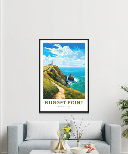 Nugget Point  Travel Poster