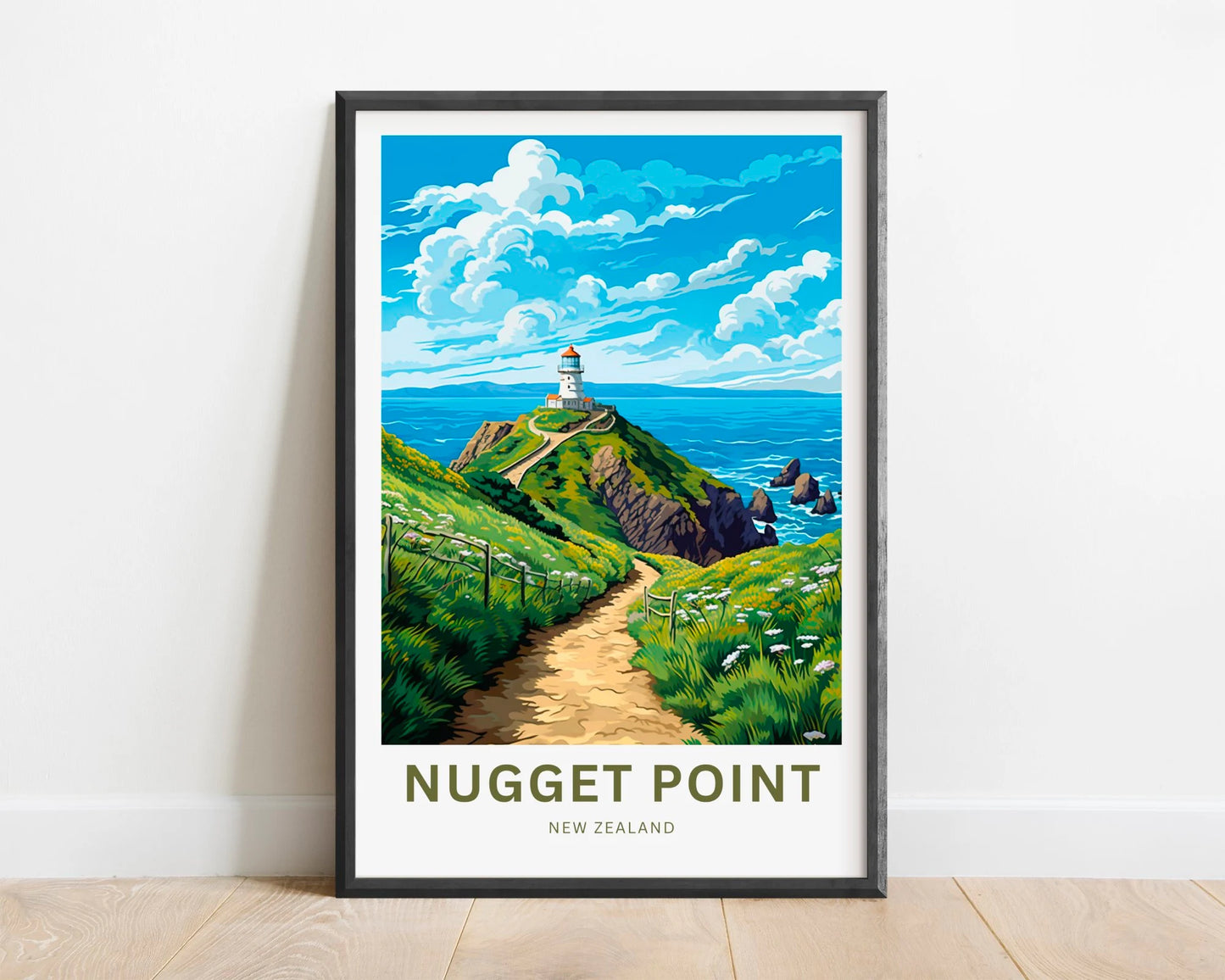 Nugget Point  Travel Poster