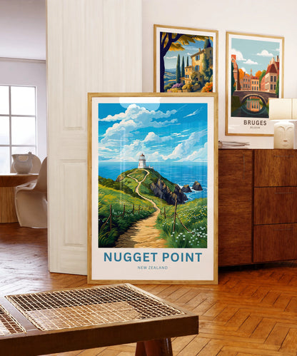 Nugget Point  Travel Poster