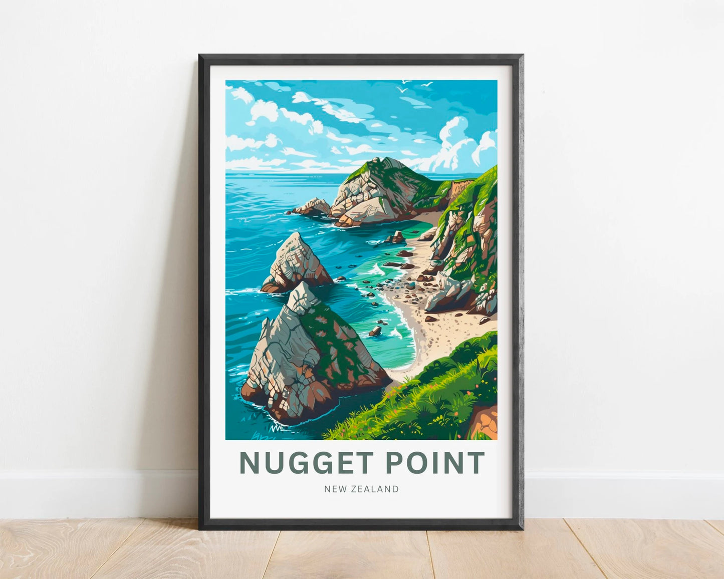 Nugget Point  Travel Poster