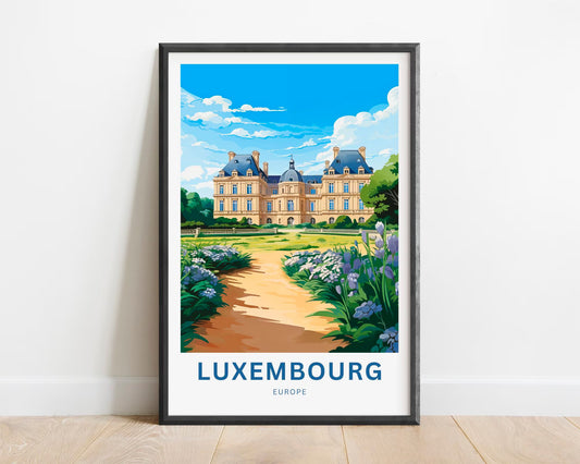 Luxembourg Travel Poster