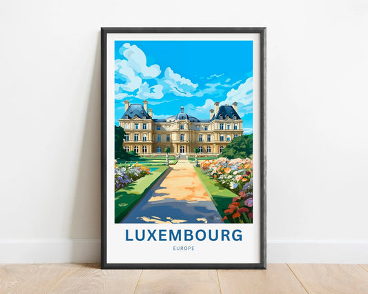 Luxembourg Travel Poster