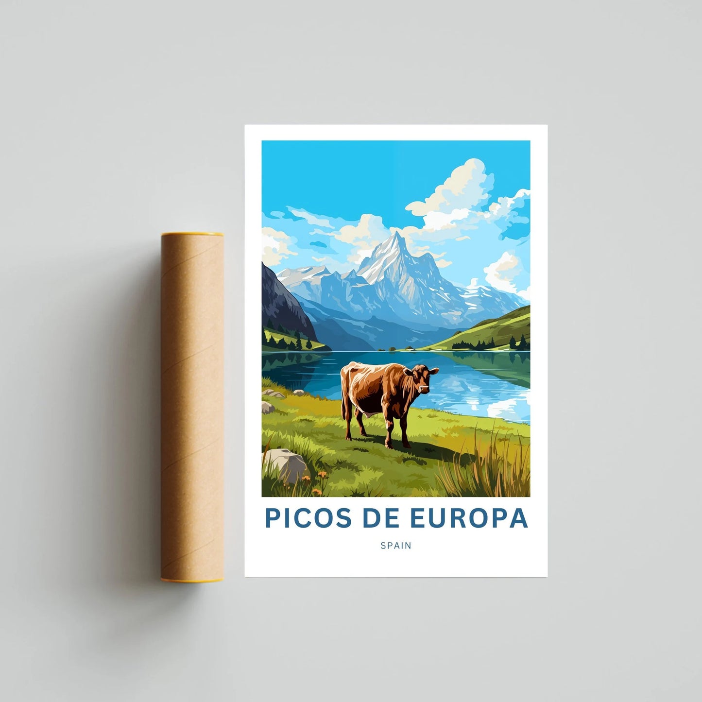 Picos de Europa Travel Poster