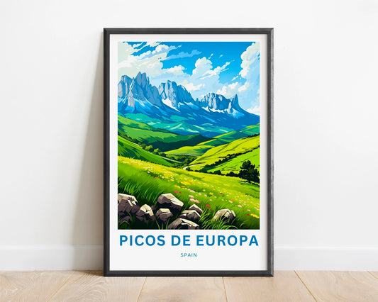 Picos de Europa Travel Poster