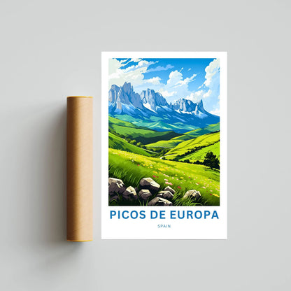 Picos de Europa Travel Poster