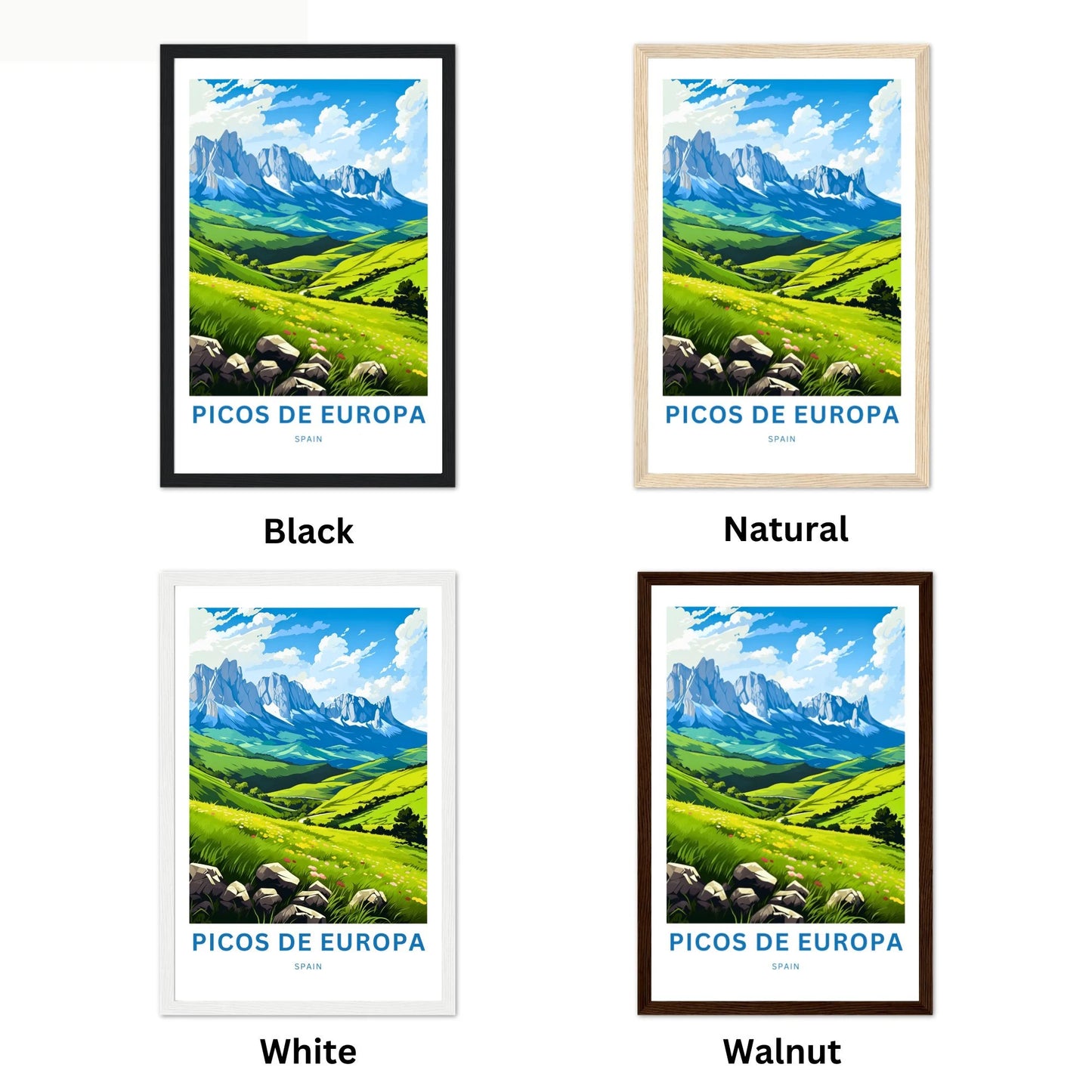 Picos de Europa Travel Poster