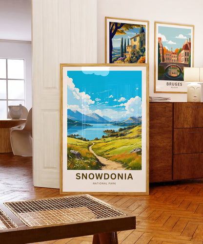 Snowdonia Travel Poster