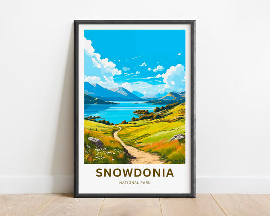 Snowdonia Travel Poster