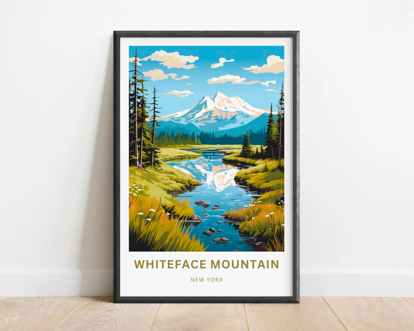 Whiteface Mountain Travel Poster