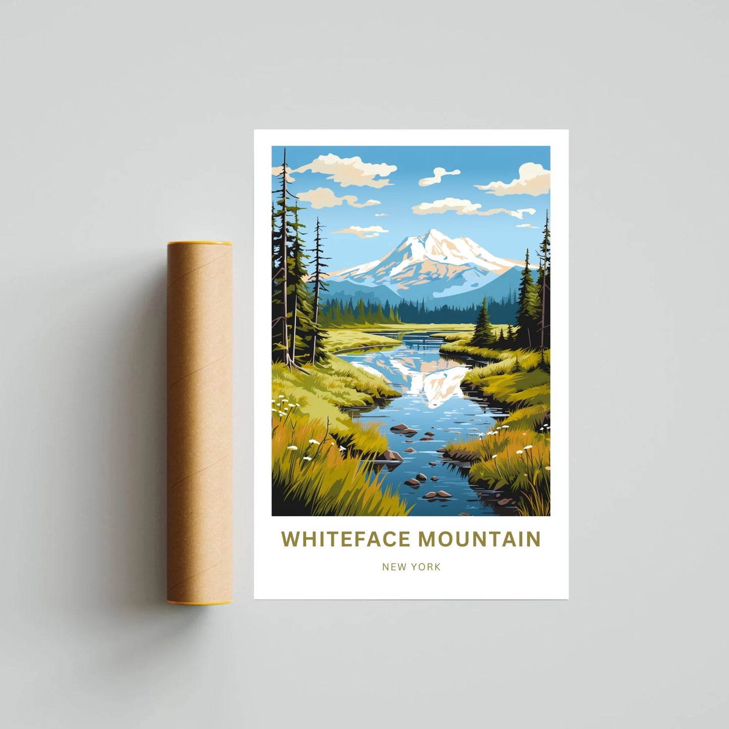 Whiteface Mountain Travel Poster