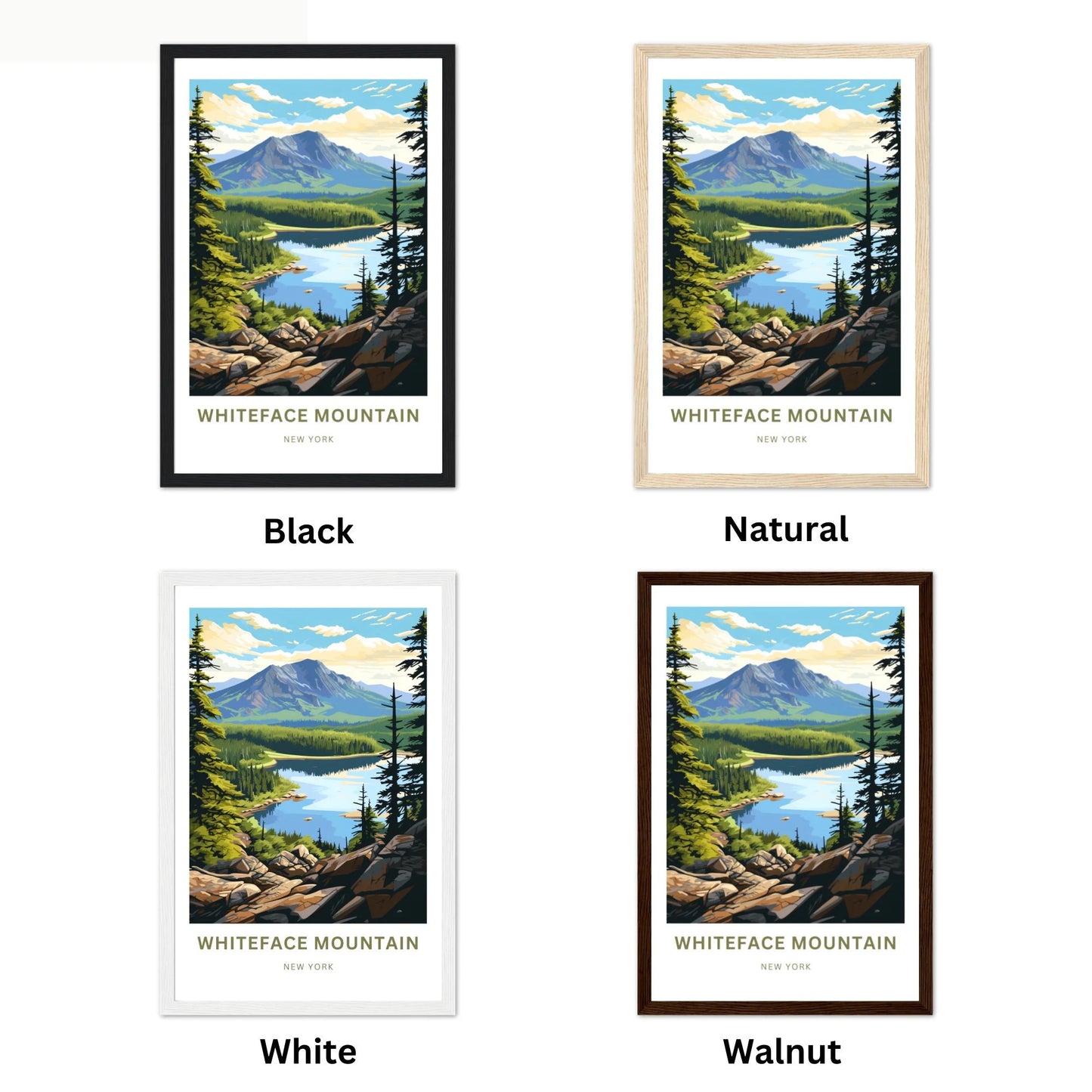 Whiteface Mountain Travel Poster