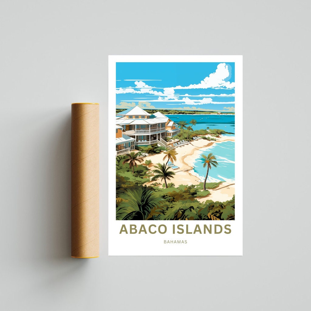 Abaco Islands Travel Poster - Island Adventures