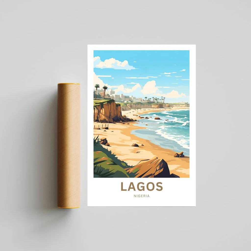 Lagos Travel Poster
