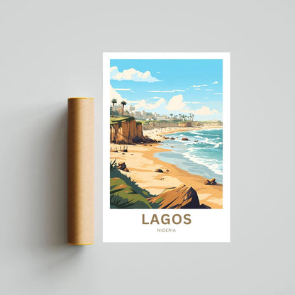 Lagos Travel Poster