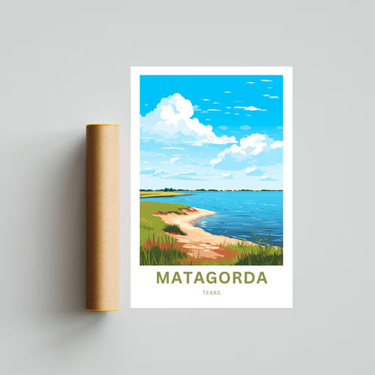 Matagorda Travel Poster