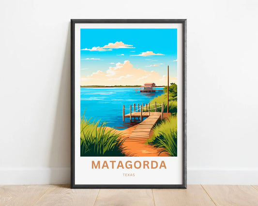 Matagorda Travel Poster