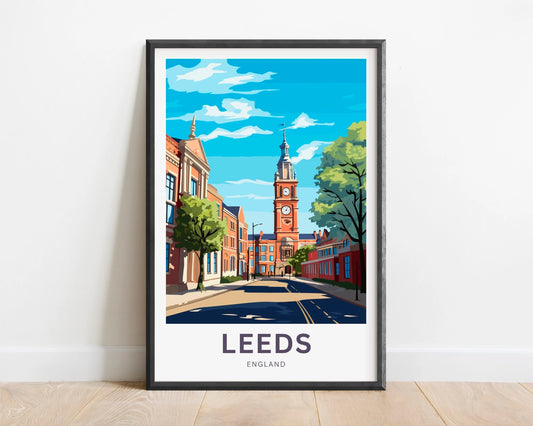 Leeds Travel Poster