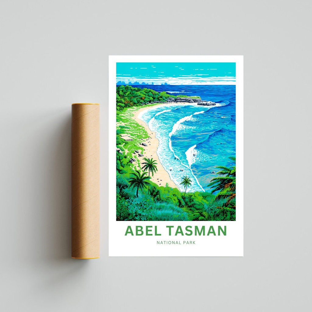 Abel Tasman Park Travel Poster - Scenic View