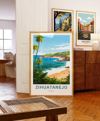 Zihuatanejo Travel Poster