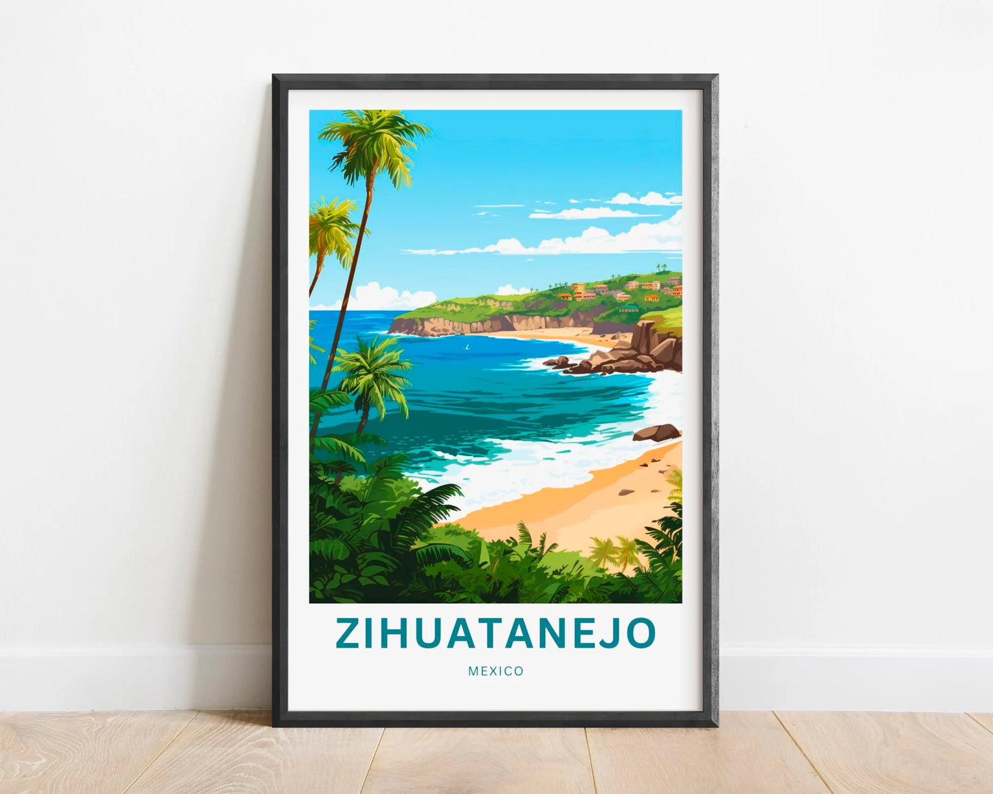 Zihuatanejo Travel Poster