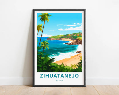 Zihuatanejo Travel Poster