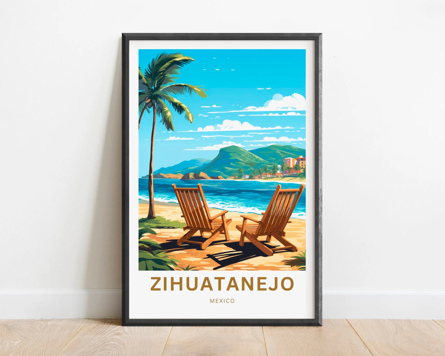 Zihuatanejo Travel Poster