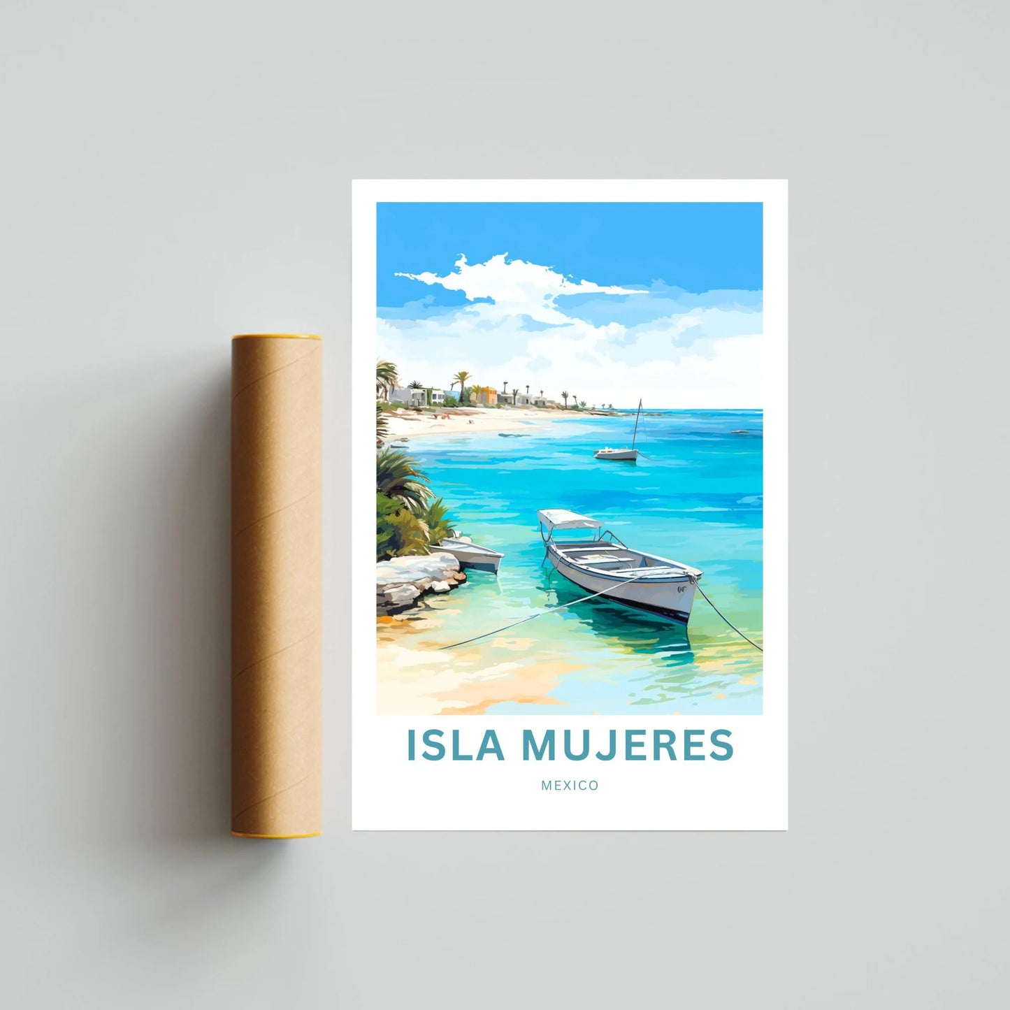 Isla Mujeres Travel Poster