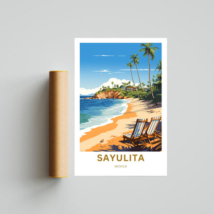 Sayulita Travel Poster