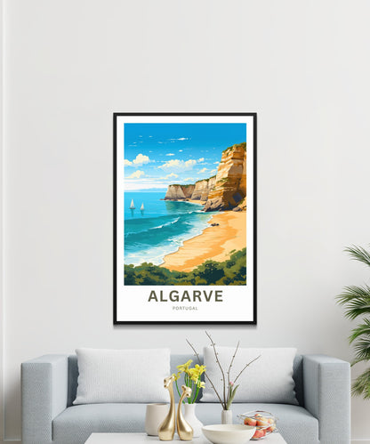 Algarve Travel Poster