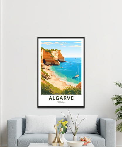 Algarve Travel Poster