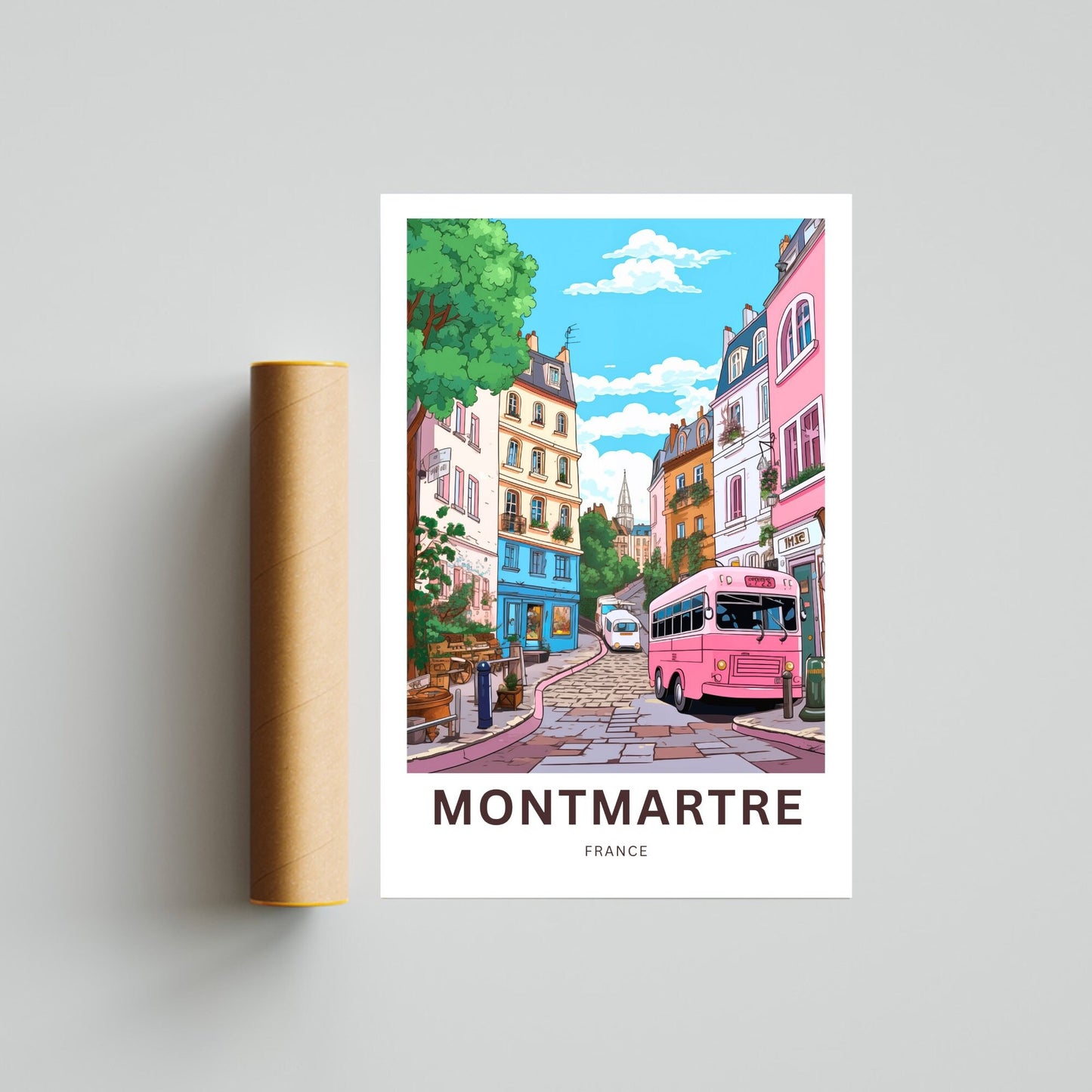 Montmartre Travel Poster