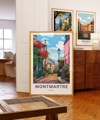 Montmartre Travel Poster