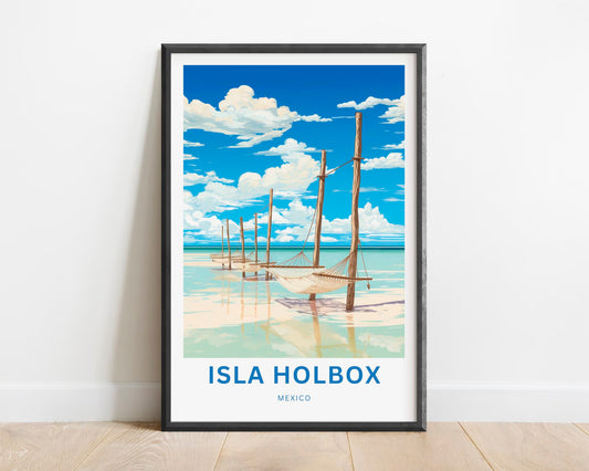 Isla Holbox Travel Poster