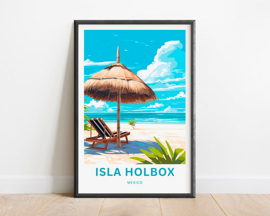 Isla Holbox Travel Poster