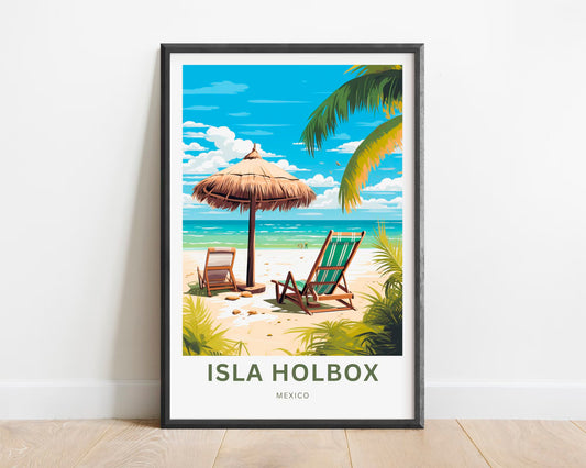 Isla Holbox Travel Poster