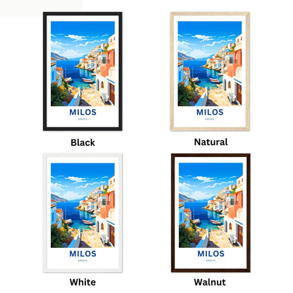 Milos Travel Poster
